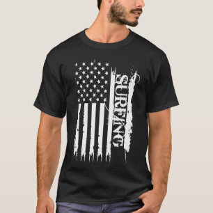 Camiseta Surfing Estados Unidos con la bandera de EE.UU.