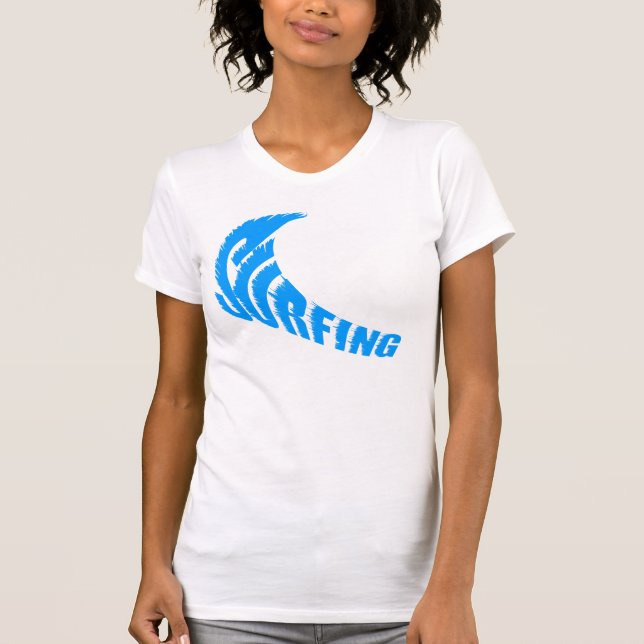 Camiseta Surfing femenino personalizable (Anverso)