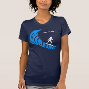 Camiseta Surfing femenino personalizable
