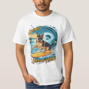 Camiseta Surfing German Shepherd