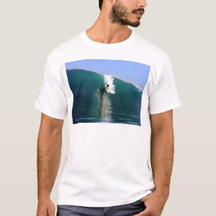 Camiseta Surfing gigante de la ola verde