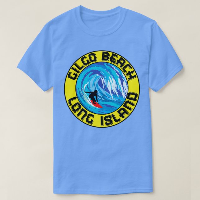 Camiseta Surfing GILGO BEACH LONG ISLAND NUEVA YORK Surf Su (Diseño del anverso)