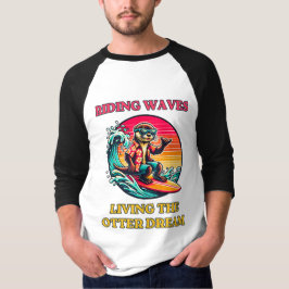 Camiseta Surfing Guay en bicicleta por las olas