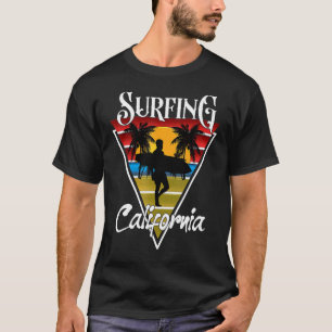 Camiseta Surfing Guy California Beach Surf Cali Beach Bum