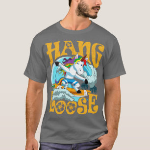 Camiseta Surfing Hang Loose Unicorn Surfer Surf