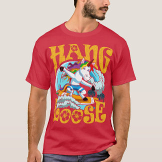 Camiseta Surfing Hang Loose Unicorn Surfing Surfer