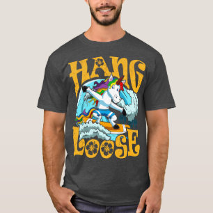 Camiseta Surfing Hang Loose Unicorn Surfing Surfer