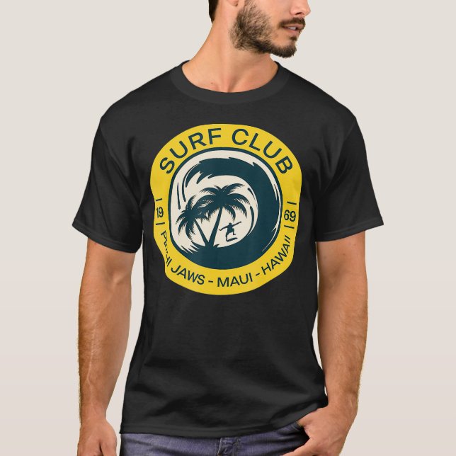 Camiseta Surfing Hawaii Peahi Jaws Maui Hawaii Retro (2) (Anverso)
