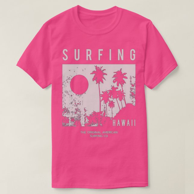Camiseta Surfing hawaii regalo para el amor (Diseño del anverso)