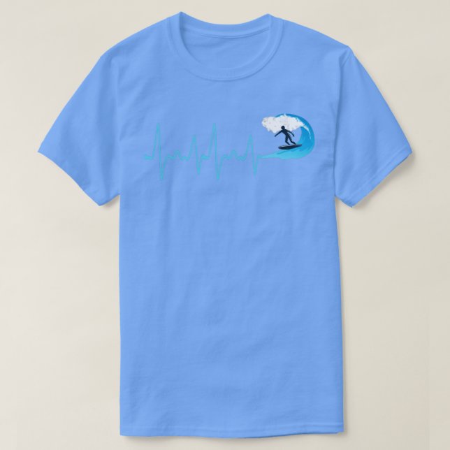 Camiseta Surfing Heartbeat Surfing (Diseño del anverso)