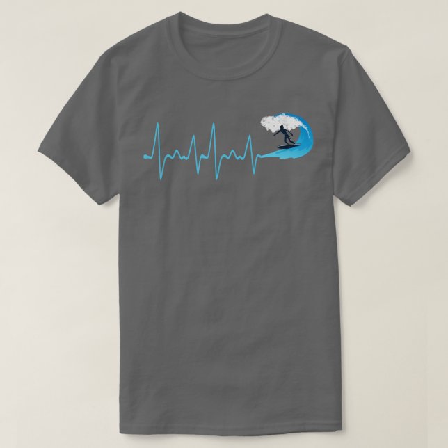 Camiseta Surfing Heartbeat Surfing (Diseño del anverso)