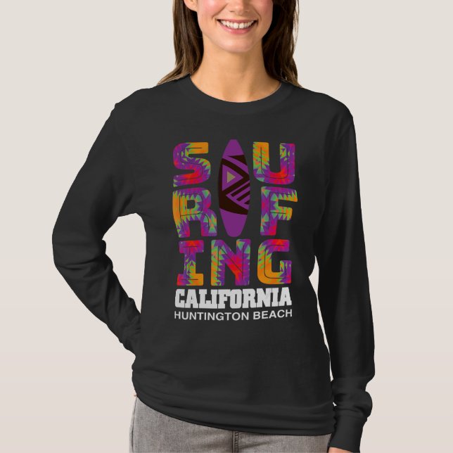 Camiseta Surfing Huntington Beach California Surf Cali Beac (Anverso)