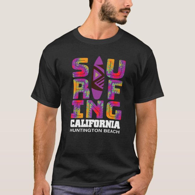 Camiseta Surfing Huntington Beach California Surf Cali Beac (Anverso)
