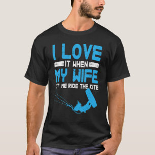 Camiseta Surfing Husband Kite Surfing Kiteboarding