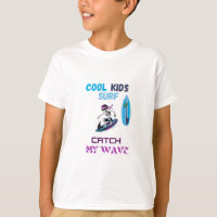 Surfing Kids Shirt Guay Skeleton En Surfboard