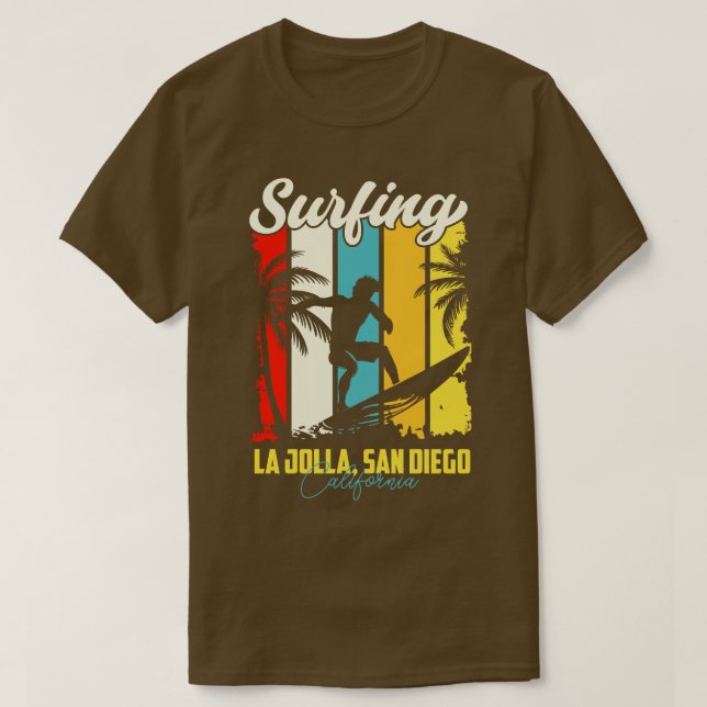 Camiseta Surfing La Jolla San Diego California (Diseño del anverso)