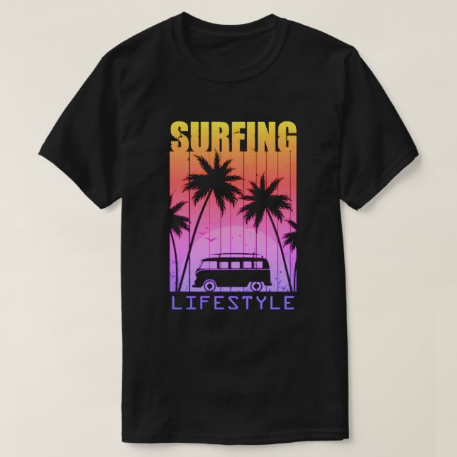Camiseta Surfing Lifestyle (Diseño del anverso)