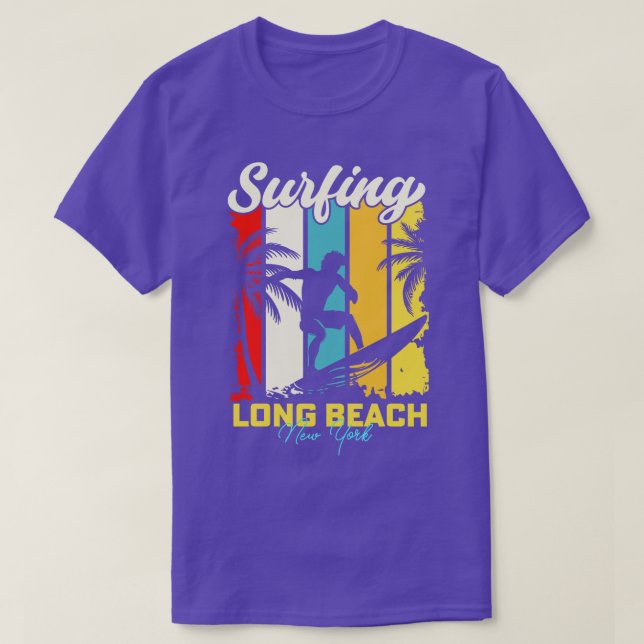 Camiseta Surfing Long Beach New York (Diseño del anverso)