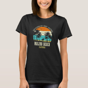 Camiseta Surfing Malibu Beach California California Surf C