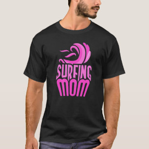 Camiseta Surfing Mom Surf Surf Surfboard Dice Madre M