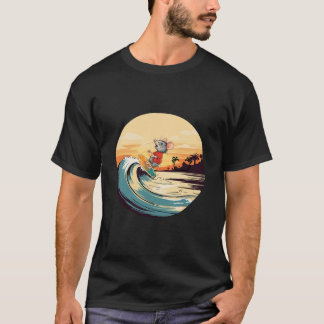 Camiseta Surfing Mouse Funny Design