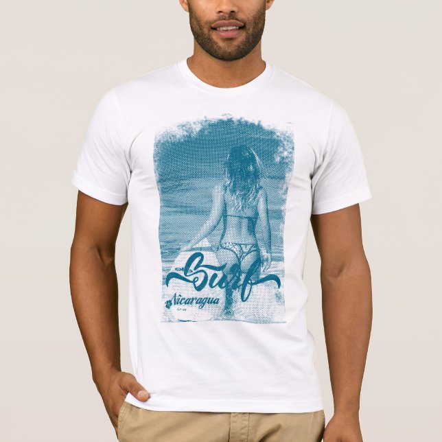 Camiseta Surfing Nicaragua (Anverso)