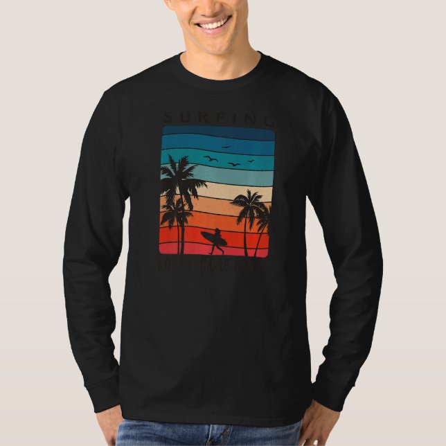 Camiseta Surfing North Shore Hawaii Hawaiian Island Cute Su (Anverso)