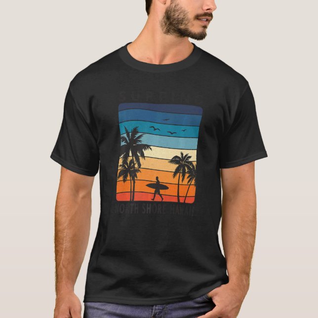 Camiseta Surfing North Shore Hawaii Hawaiian Retro Suns 70 (Anverso)