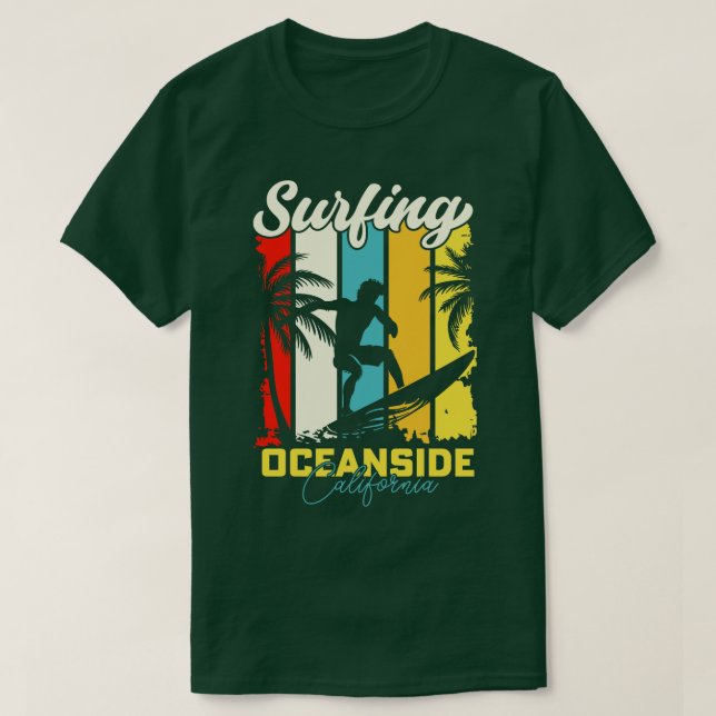 Camiseta Surfing Oceanside California (Diseño del anverso)