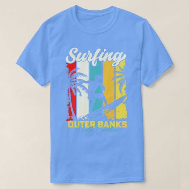 Camiseta Surfing Outer Banks North olina (Diseño del anverso)