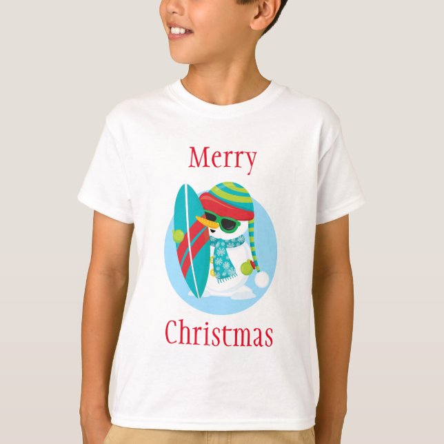 Camiseta Surfing para Navidades (Anverso)