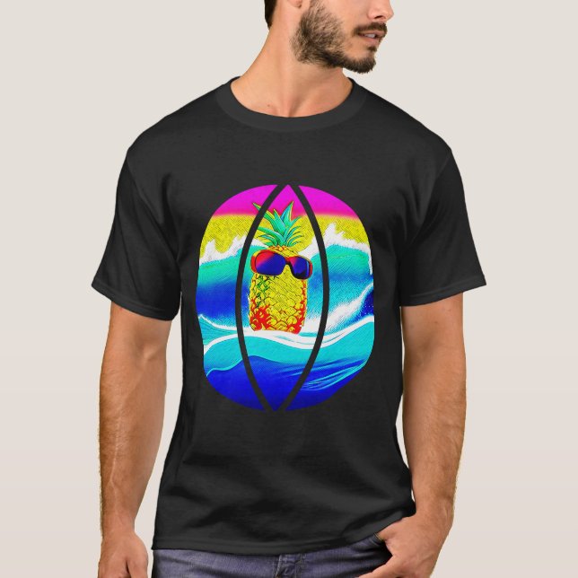 CAMISETA SURFING PINEAPPLE BEACH BALL (Anverso)