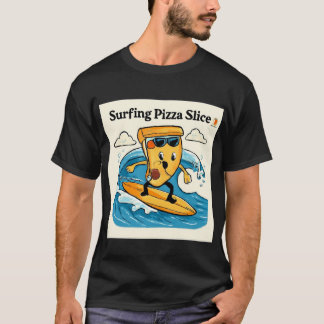 Camiseta Surfing Pizza Slice Funny 🍕 🌊