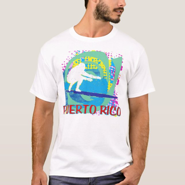 Camiseta Surfing Puerto Rico (Anverso)