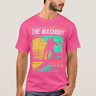 Camiseta Surfing Retro En La Playa De La Flota Del Lavado E