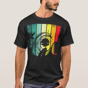 Camiseta Surfing Retro Surfer Sunset Palm Tree - Surf