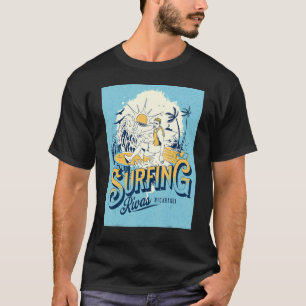 Camiseta Surfing Rivas Nicaragua Mapa Artesanía Arte Craft 
