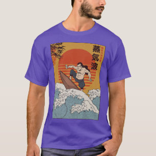 Camiseta Surfing Samurai l Arte tradicional japonés Ukiyoe 