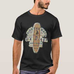 Camiseta Surfing San Diego Vintage Retro Camisas Molestas
