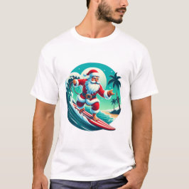 Camiseta Surfing Santa
