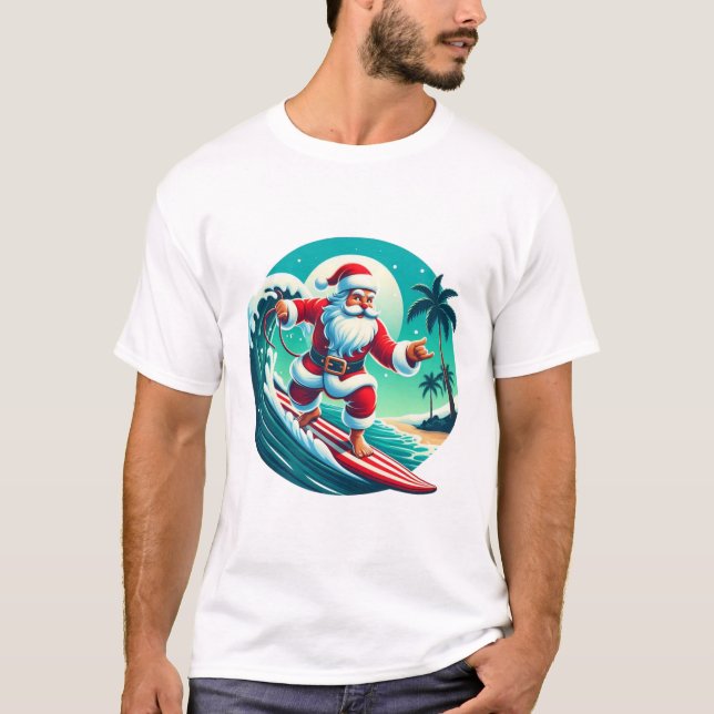 Camiseta Surfing Santa (Anverso)