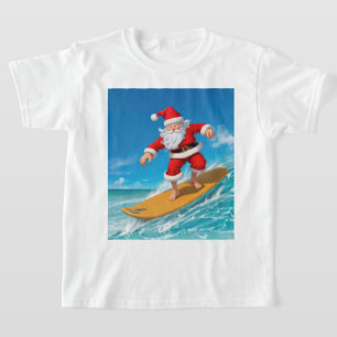 Camiseta Surfing Santa Claus