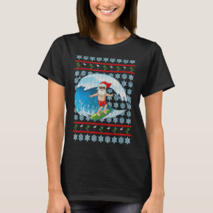 Camiseta Surfing Santa Claus Navidades De Hawái En Julio En