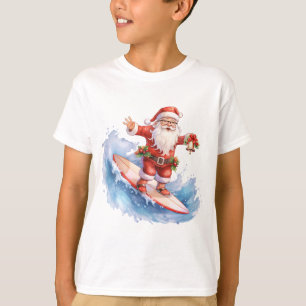 Camiseta Surfing Santa T Shirt