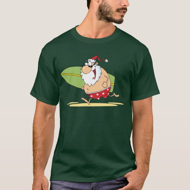 Camiseta Surfing Santa T Shirt (Anverso)