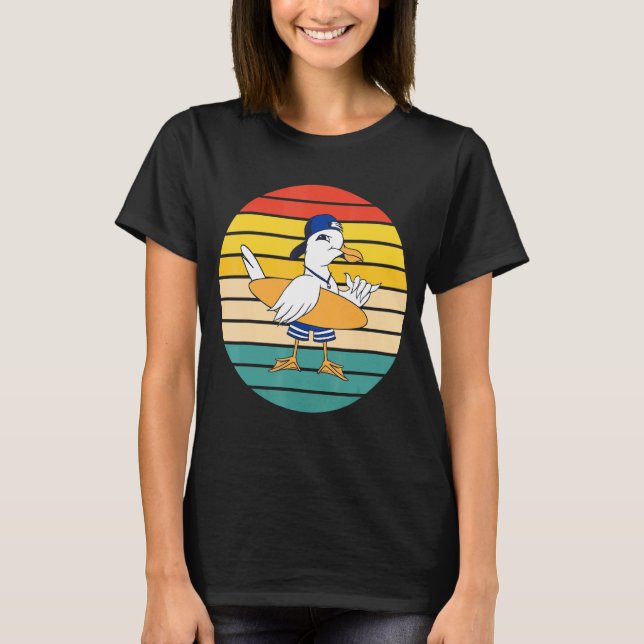 Camiseta Surfing Seagull (Anverso)