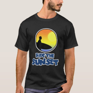 Camiseta Surfing Shirt - Ride the Sunset - Water Beach Holi