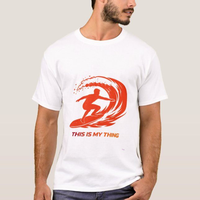 Camiseta Surfing Silhouette Action Lifestyle Design (Anverso)