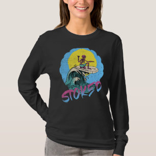 Camiseta Surfing Skeleton Shaka para los hombres Surf Surf 