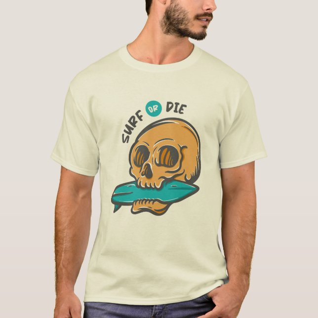 Camiseta Surfing Skull (Anverso)